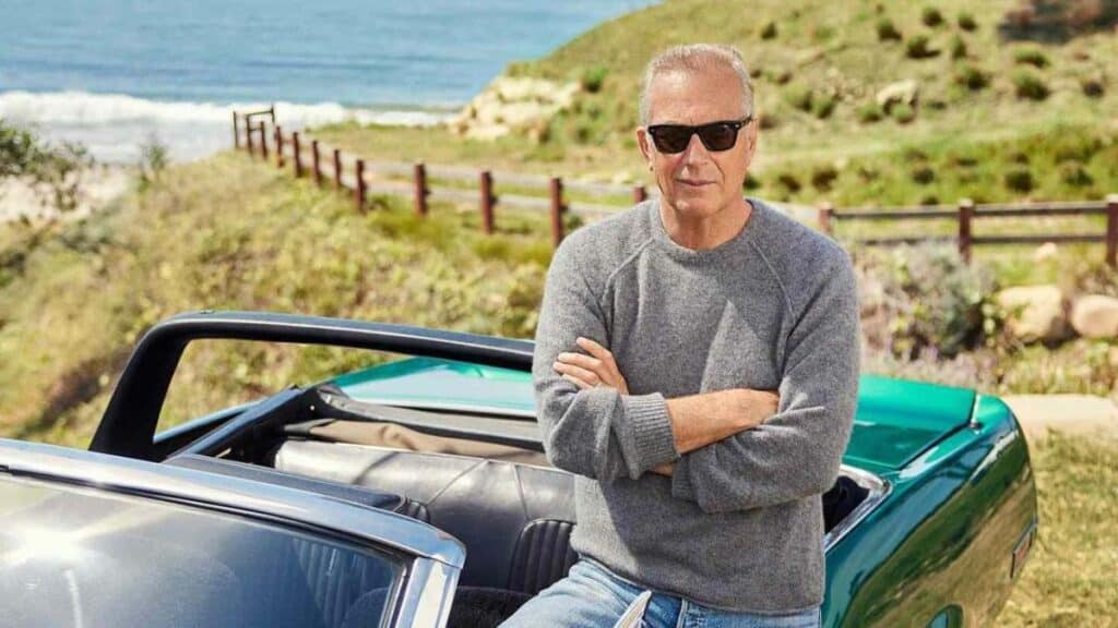 Kevin Costner on a ranch