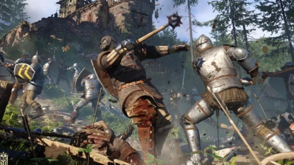 A battle in Kingdom Come: Deliverance