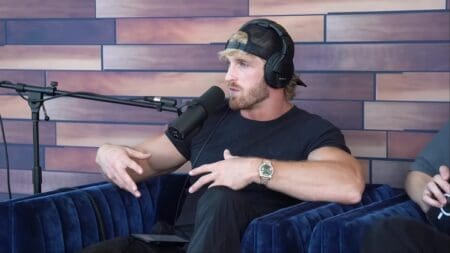 Logan Paul on his podcast