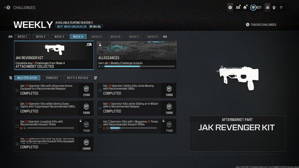 Warzone and MW3 Week 4 Multiplayer Challenges