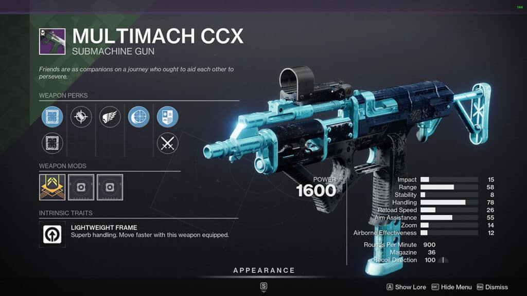 Destiny 2 Multimach Stats God Rolls