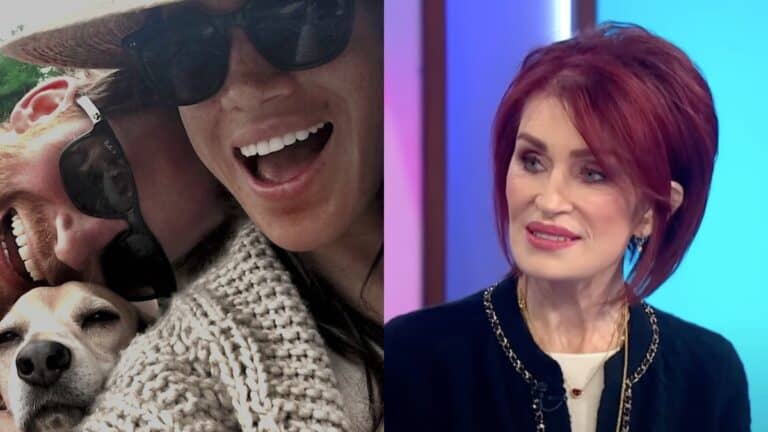 Harry and Meghan and Sharon Osbourne