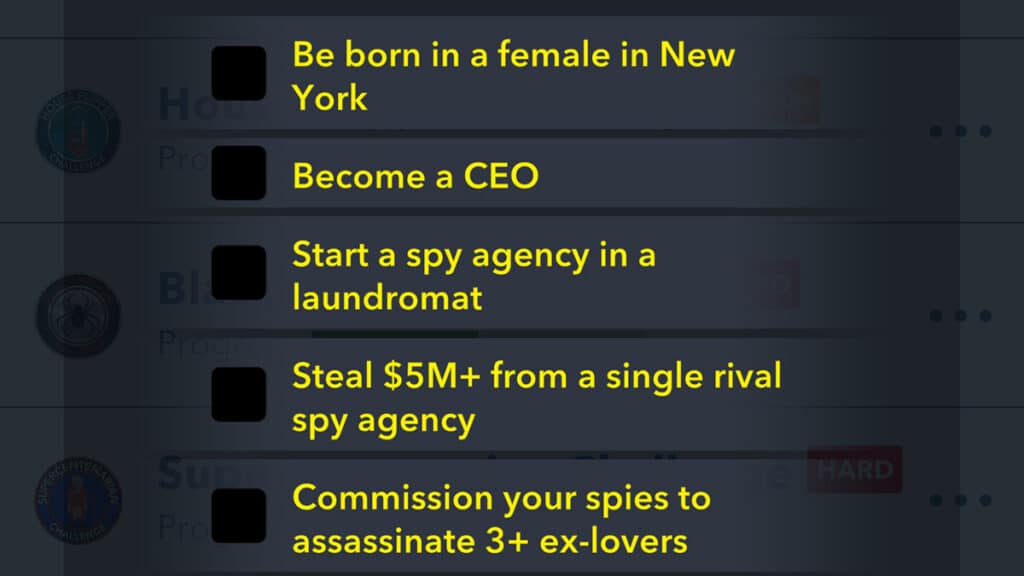 BitLife: Sterling Spy Challenge Tasks