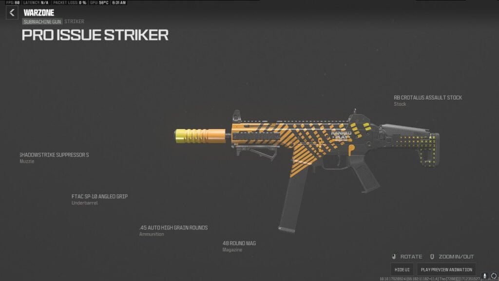 Best Striker Loadout