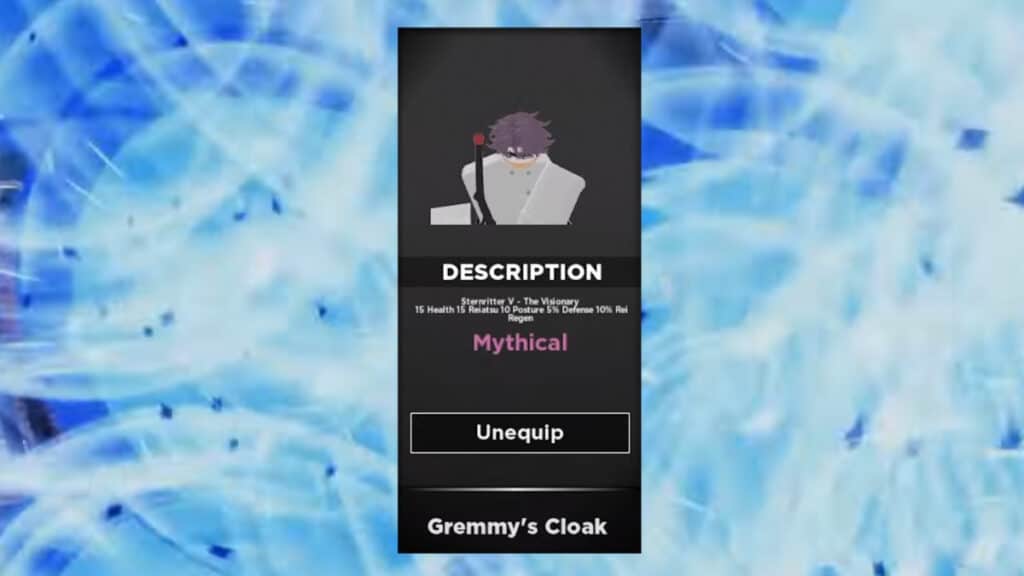 Gremmy's Cloak in Type Soul