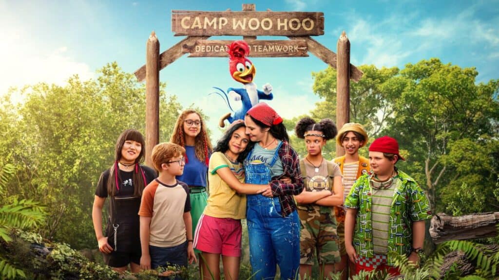 The poster for Woody Woodpecker Goes to Camp