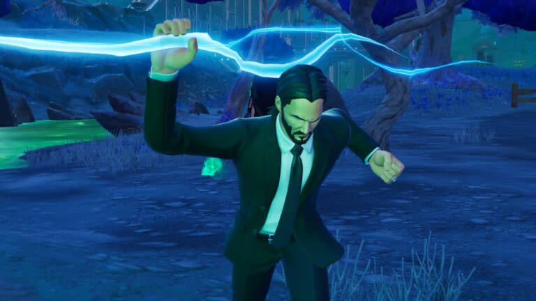 fortnite john wick holding thunderbolt