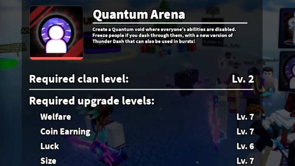 The requirements to get Quantum Arena in Blade Ball