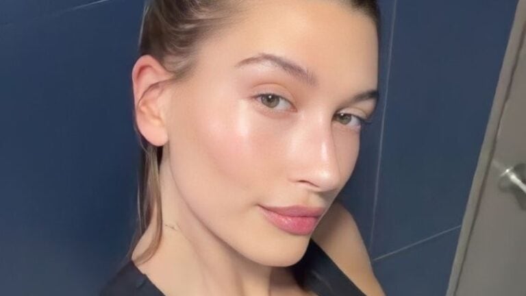 Hailey Bieber close up