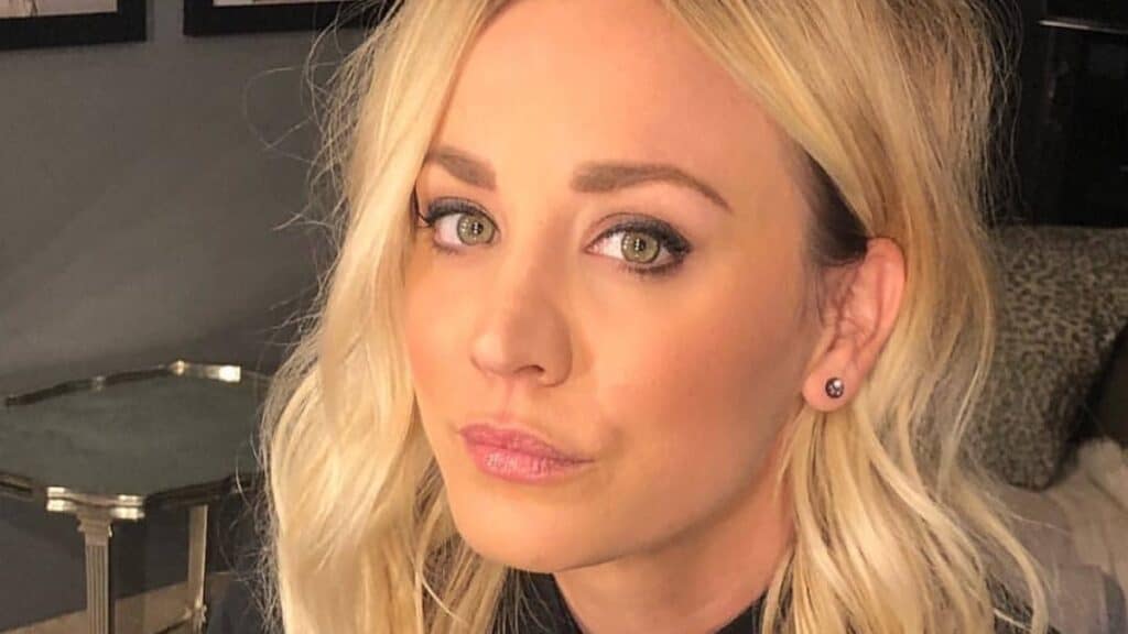 Kaley Cuoco close up