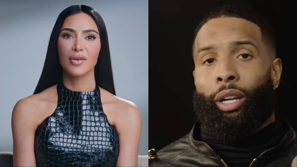 Kim Kardashian and Odell Beckham Jr.