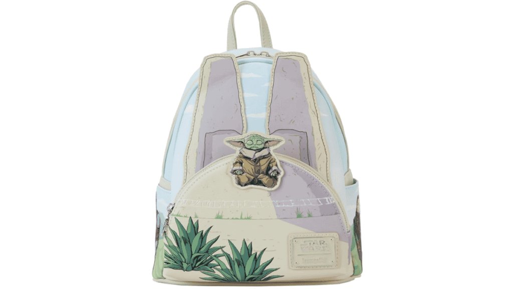 Loungefly The Mandalorian Grogu Stone Glow in the Dark Mini-Backpack