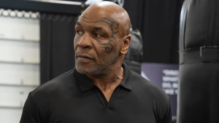 pro boxer Mike Tyson ahead of Jake Paul fight