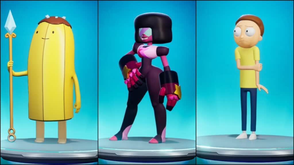 Garnet, Banana Guard, and Morty