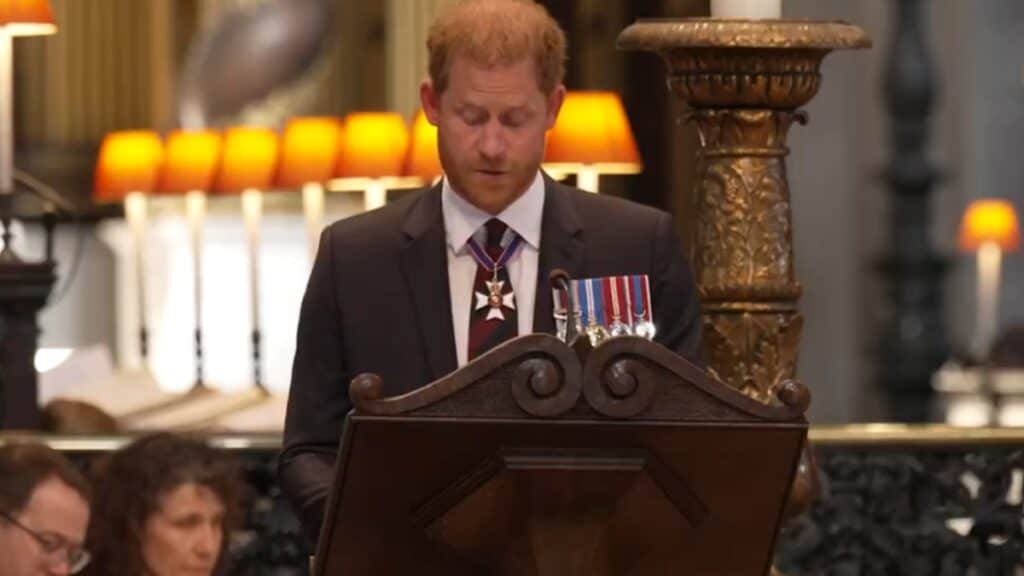 Prince Harry at Invictus event with Princess Diana's family there in support of him