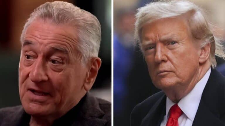 Robert De Niro (L), Donald Trump (R)