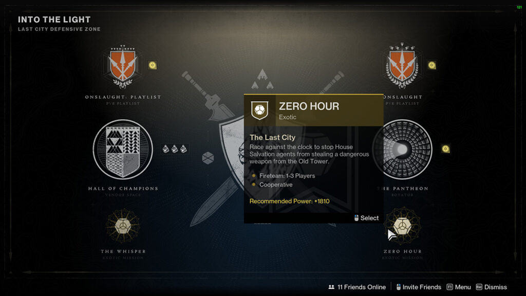 How To start Zero Hour in Destiny 2