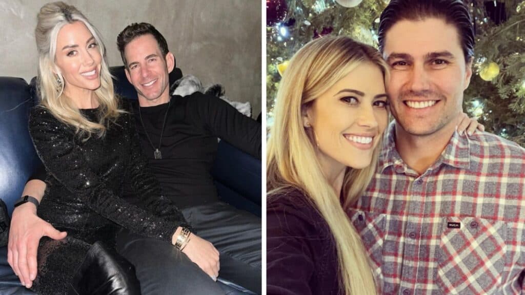 Heather and Tarek El Moussa (L), Christina and Joshua Hall (R)