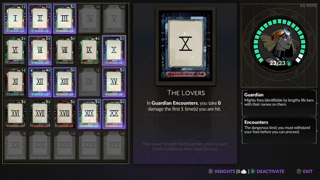 The Lovers Arcana Card in Hades 2.