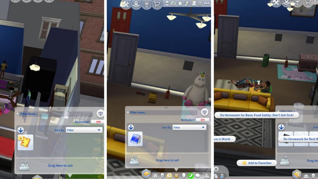 how to do homework sims 4