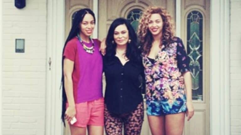 Solange, Tina Knowles, and Beyoncé