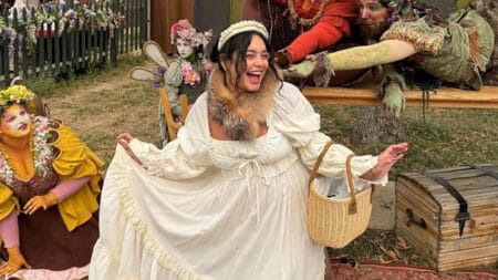 Vanessa Hudgens Glows In Stunning Renaissance Fair Dress