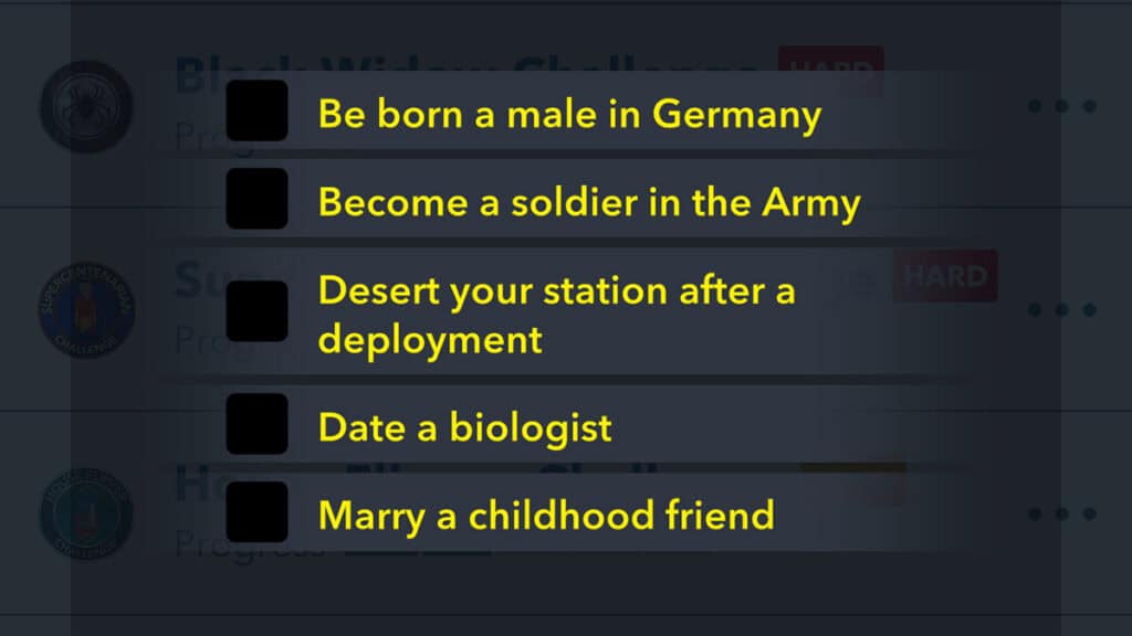 BitLife: Ex-SOLDIER Challenge Tasks