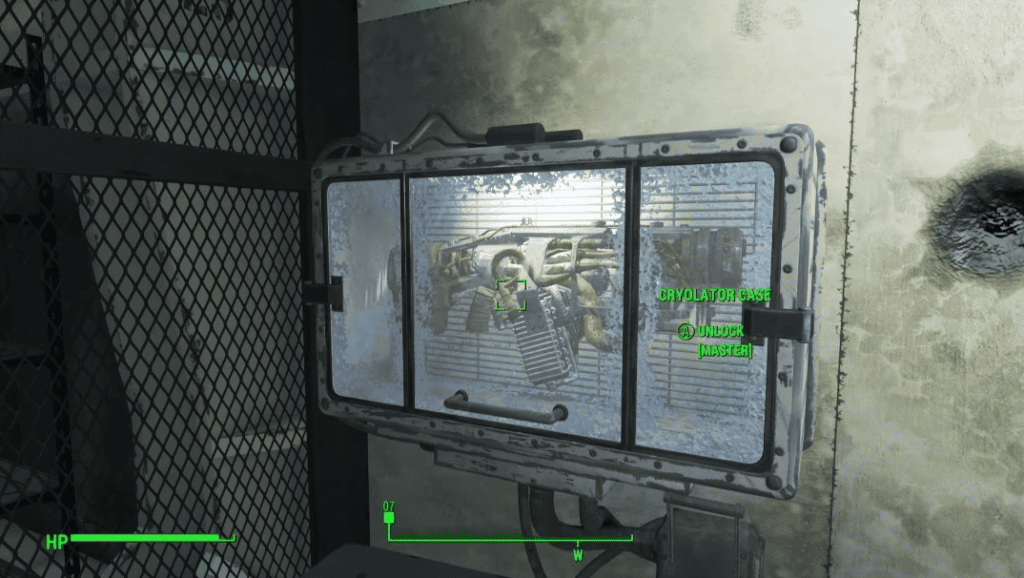 The Cryolator case on the Overseer's wall