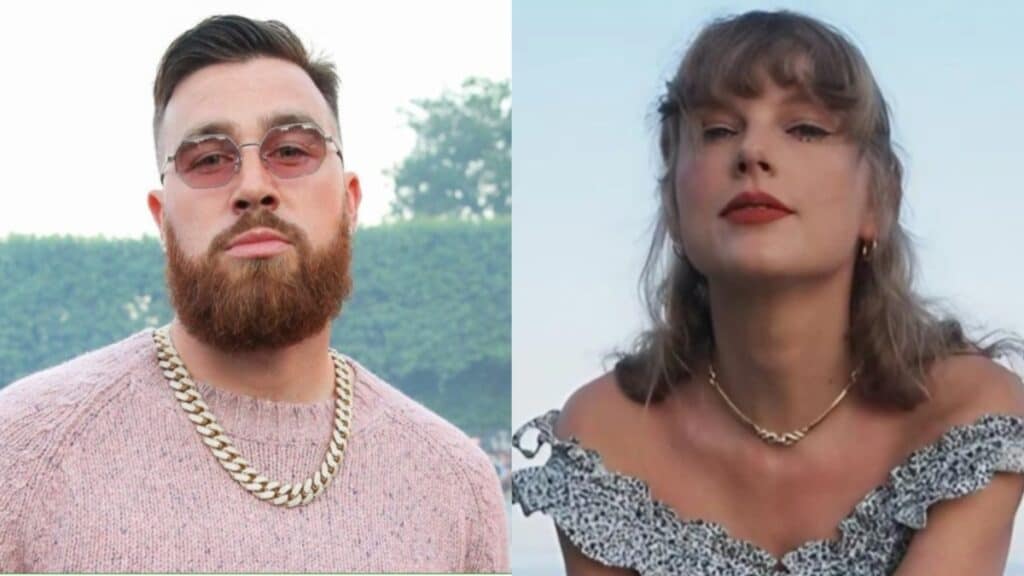 Travis Kelce and Taylor Swift on Instagram