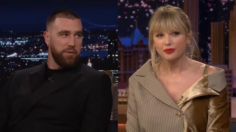 Taylor Swift and Travis Kelce sans Tom Brady