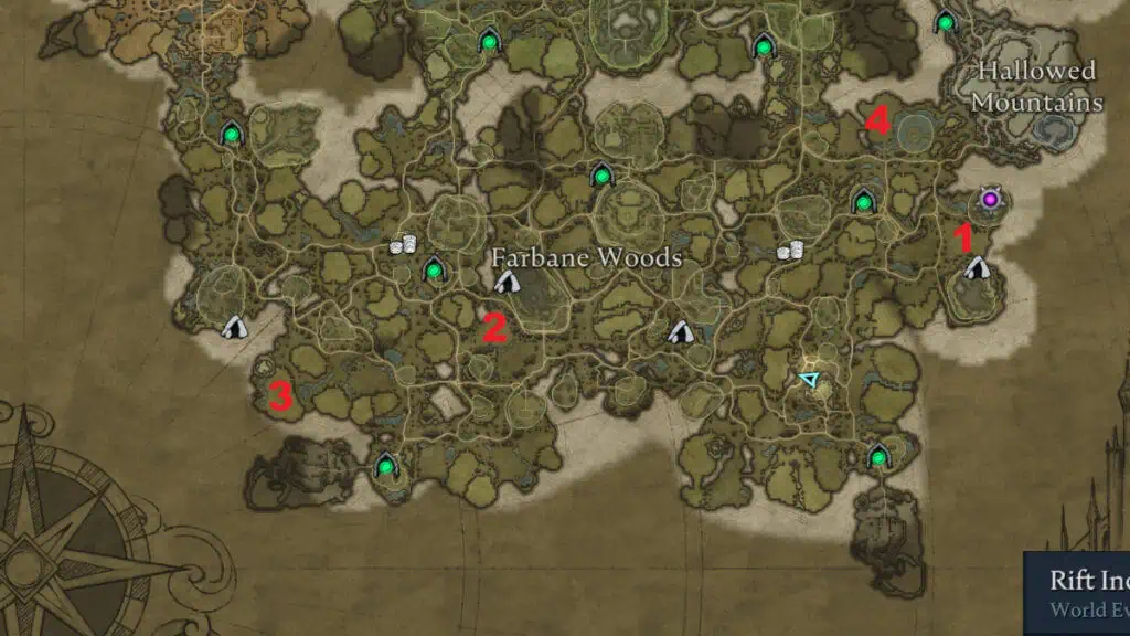 V Rising best base locations map