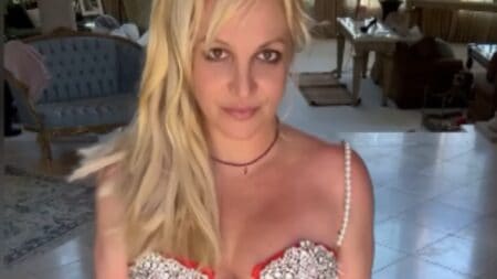 Britney Spears poses in video on Instagram