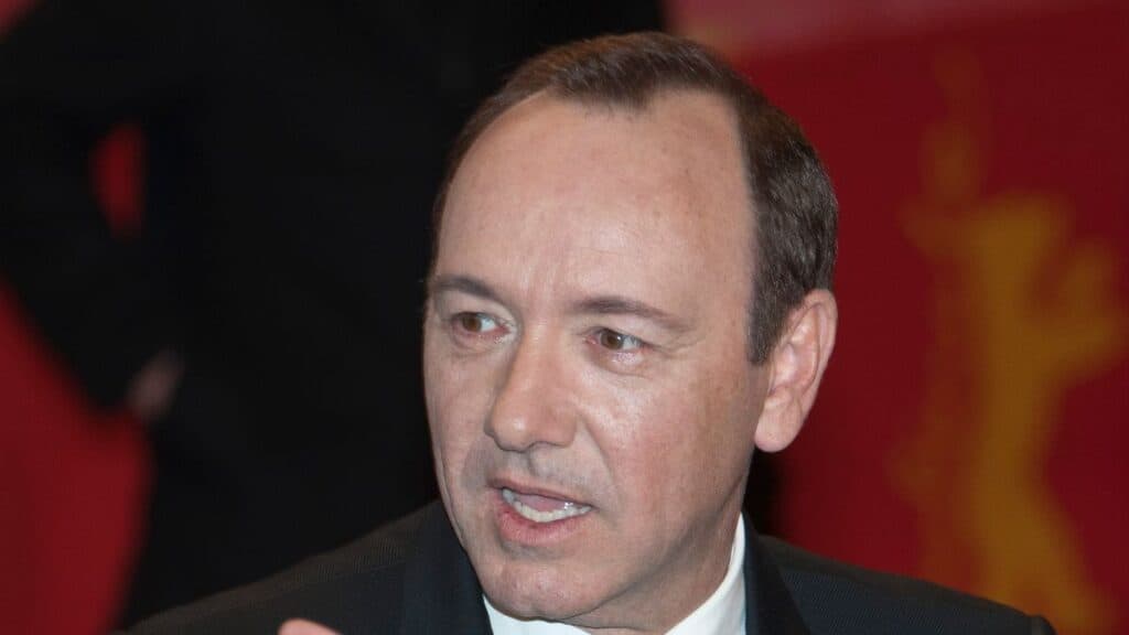 Kevin Spacey in black suit