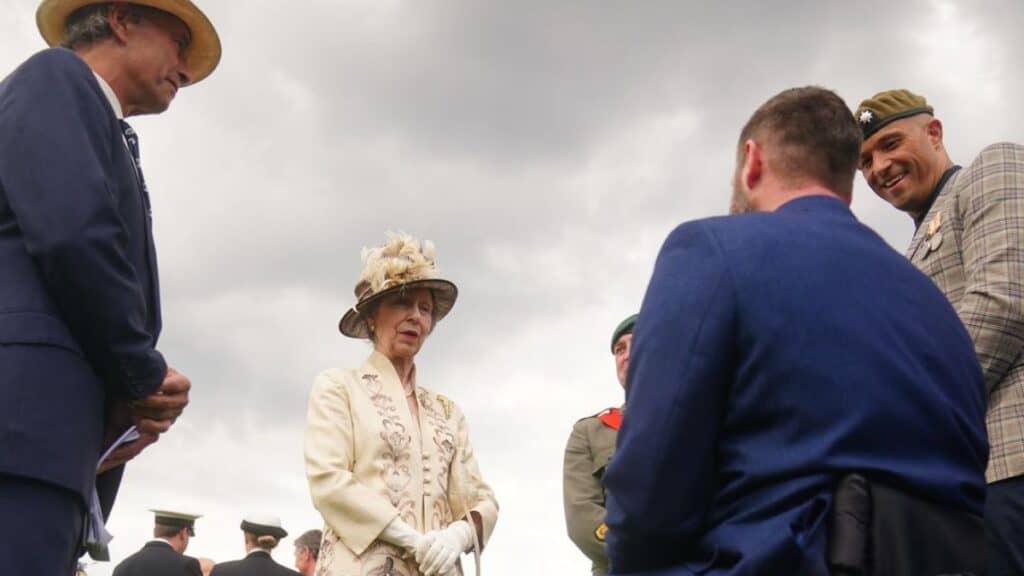 Princess Anne performing her royal duties