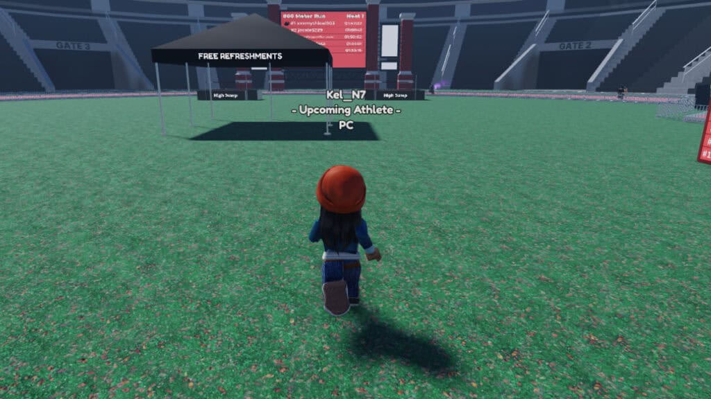 how to run fast roblox track and field infinite