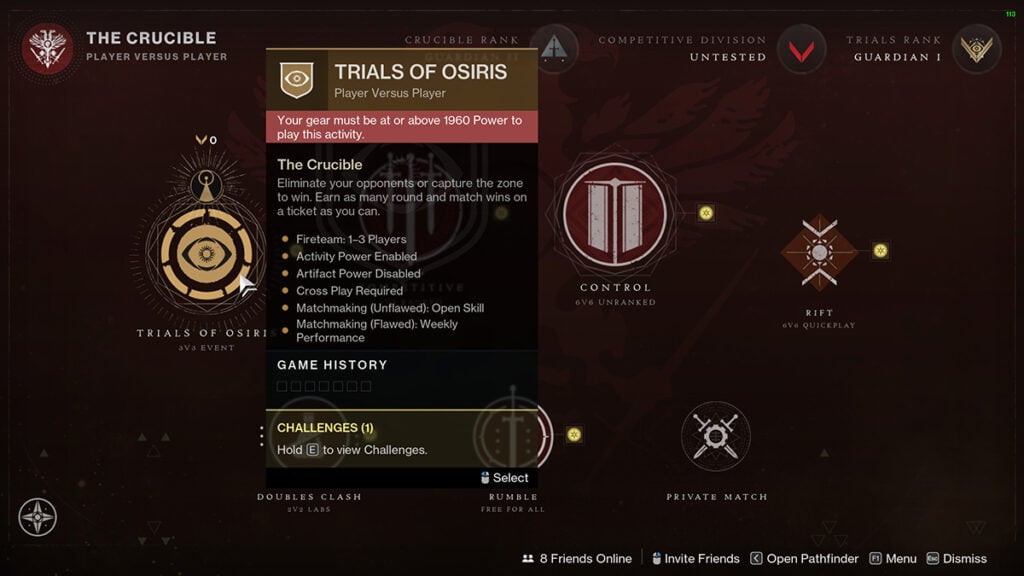 Trials of Osiris