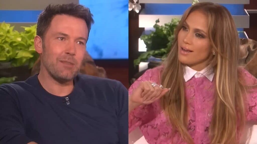 Jennifer Lopez and Ben Affleck on Ellen Show