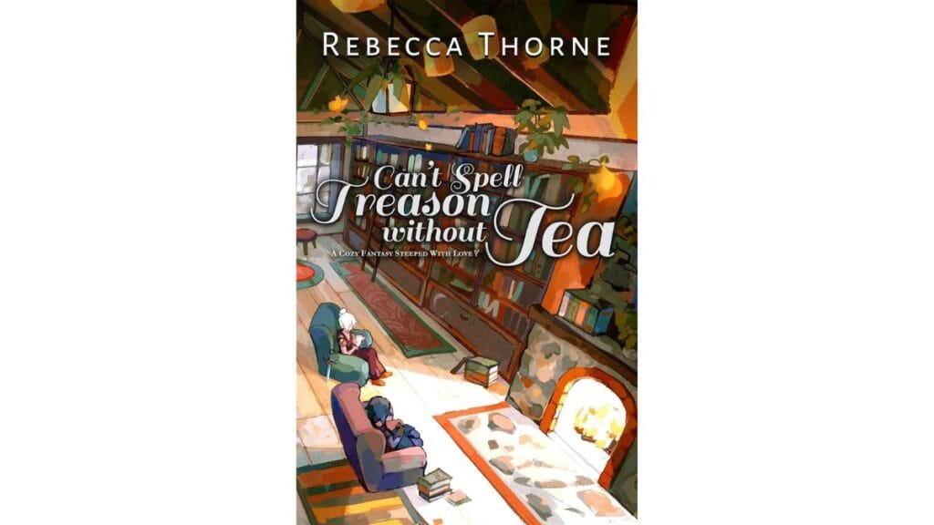 "Can't Spell Treason Without Tea" tells the story of Reyna and Kianthe, who want nothing more than to run away together and start a tea shop.