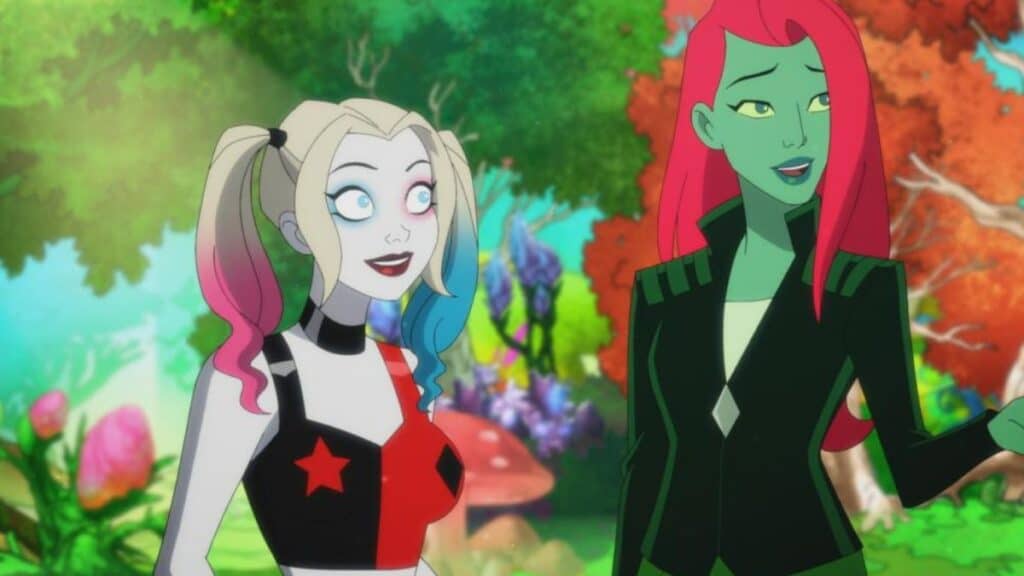 The Harley Quinn animated series works LGBTQ+ themes into Harley's journey of self-discovery.