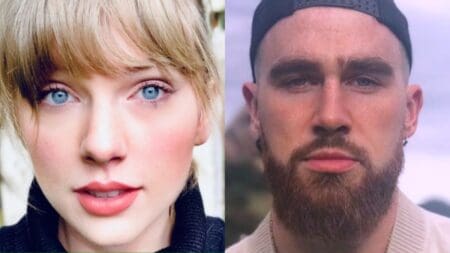 Taylor Swift and Travis Kelce on Instagram