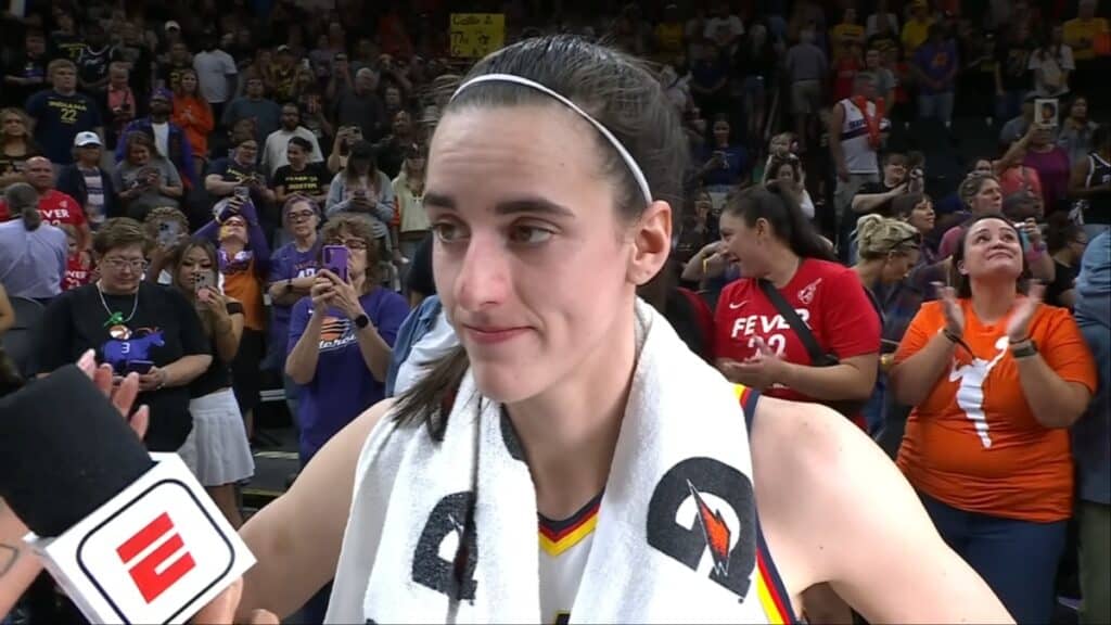 Caitlin Clark post game interview