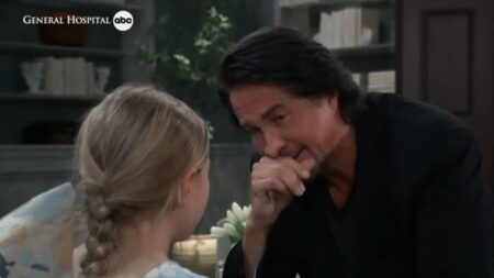 General Hospital star Michael Easton as Hamilton Finn in a scene from the soap opera.