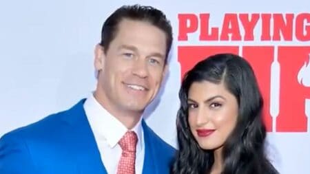 John Cena and his wife Shay Shariatzadeh