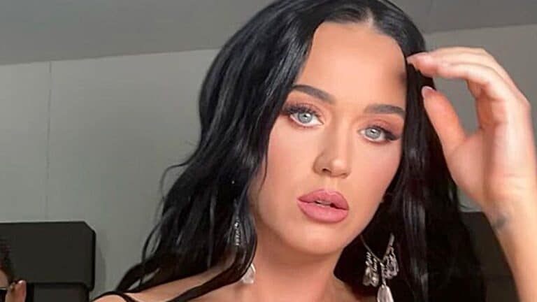 Katy Perry poses indoors