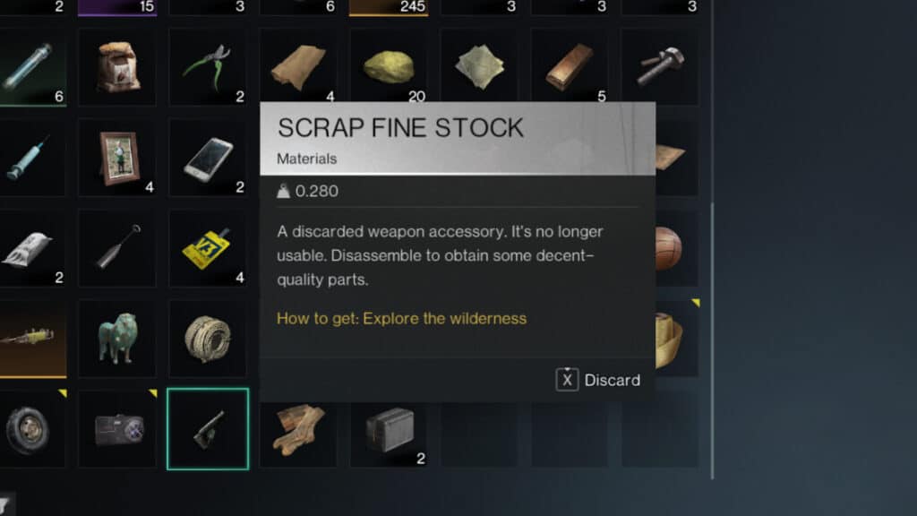 A Scrap Fine Stock in Once Human