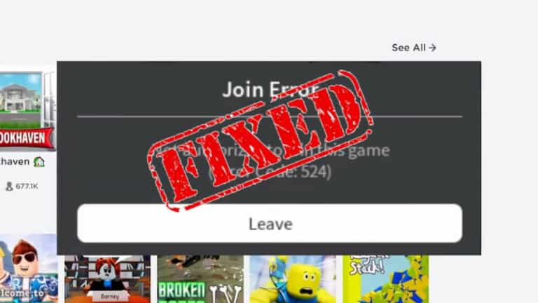 Roblox Error Code 524 Solution