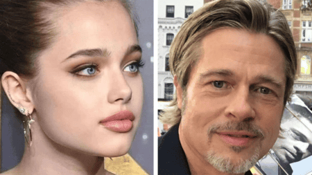 Shiloh Nouvel Jolie and Brad Pitt