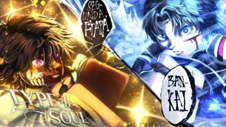 roblox type soul bankai progression guide art featauring a close-up of two characters from the game