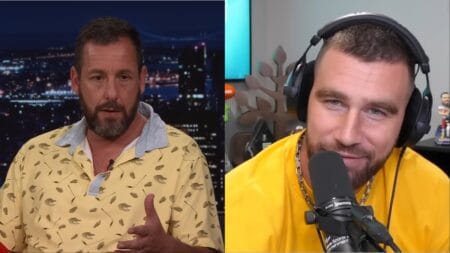 Adam Sandler and Travis Kelce