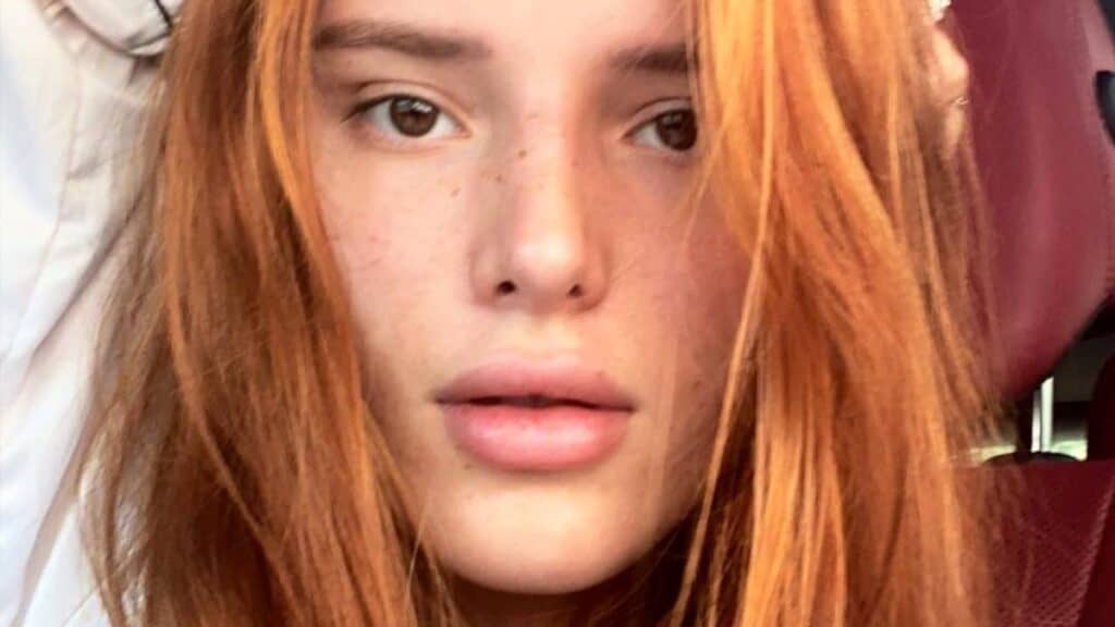 Bella Thorne poses close up